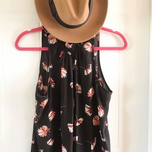 Sheer high neck tank blouse